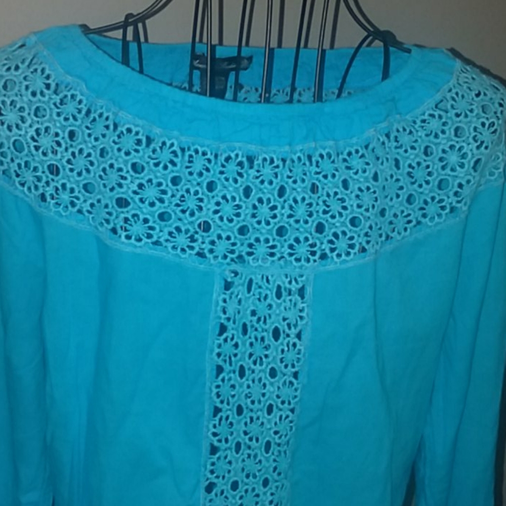 Blue peasant top 3 for $15